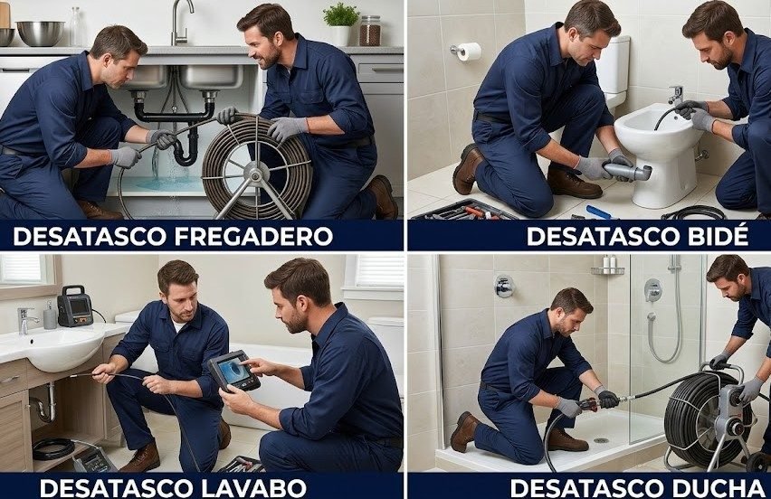 Empresa especializada en desatascos y desatrancos en Centro — técnicos propios unidades móviles 20+ años experiencia — Calle de Fuencarral Centro — 697 846 213