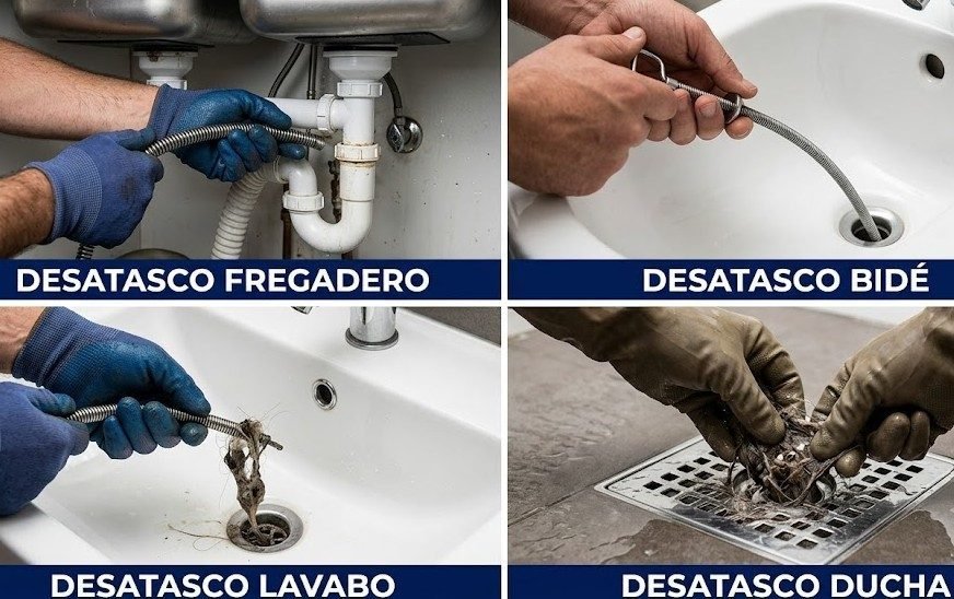 Desatascos y desatrancos en Getafe — furgoneta empresa especializada urgencias 24h sin obras — Calle Toledo Getafe — 697 846 213