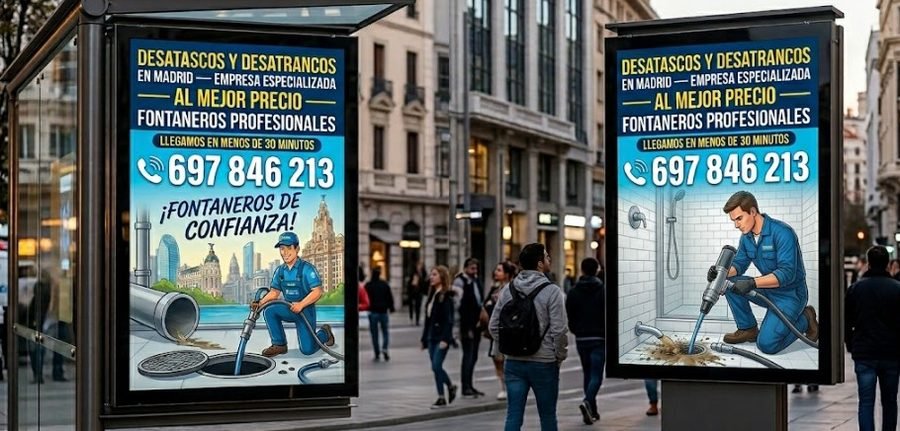 Empresa de desatascos y desatrancos en Madrid — fontaneros especializados llegando en menos de 30 minutos a Galapagar — Fontanería y Construcción 697 846 213
