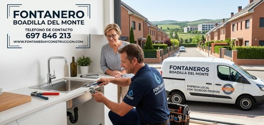 Fontanero en Boadilla del Monte con furgoneta empresa local técnicos propios — Avenida de las Lomas Boadilla del Monte — 697 846 213
