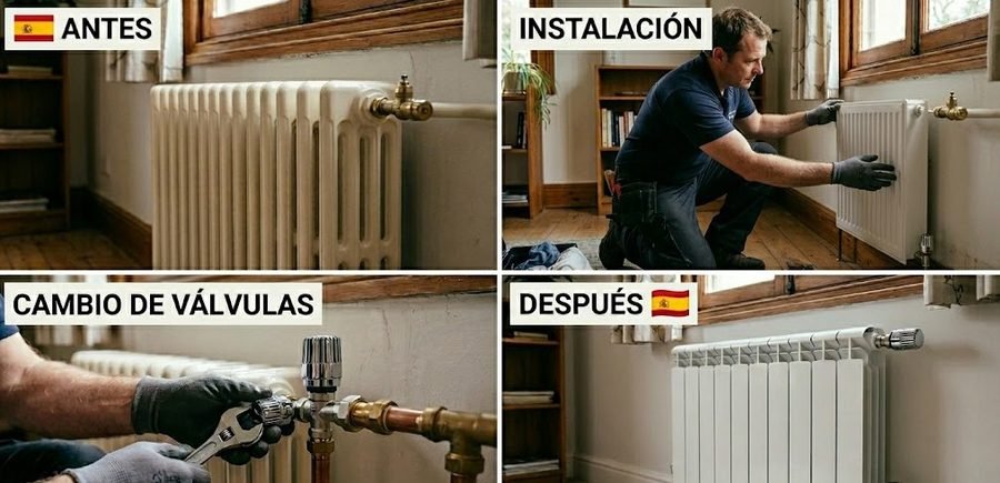 Fontanero especialista en radiadores y calefacción en Madrid, distrito Chamartín — instalación y cambio válvulas — 697 846 213