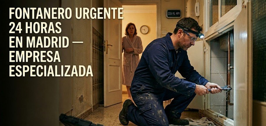Fontanero urgente 24 horas en Madrid barato — empresa especializada llegando en menos de 30 minutos a Chueca — Fontanería y Construcción 697 846 213