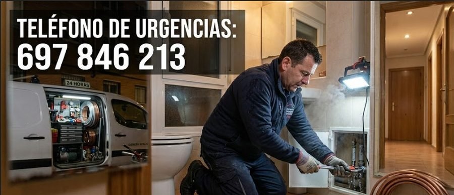 Mejor fontanero urgente 24 horas en Navacerrada — urgencias fontanería caldera calefacción sin agua caliente garantía — Calle del Cuartel Navacerrada — 697 846 213