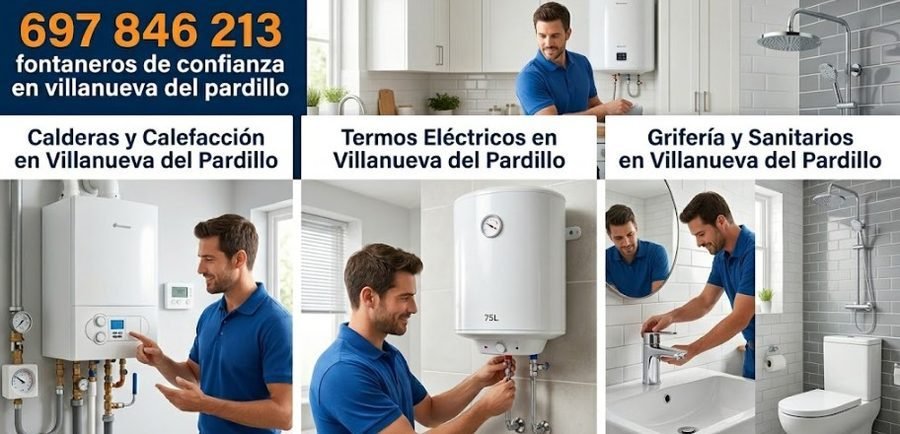 Fontaneros de confianza en Villanueva del Pardillo empresa local técnicos propios con furgoneta — Calle Río Duero Villanueva del Pardillo — 697 846 213