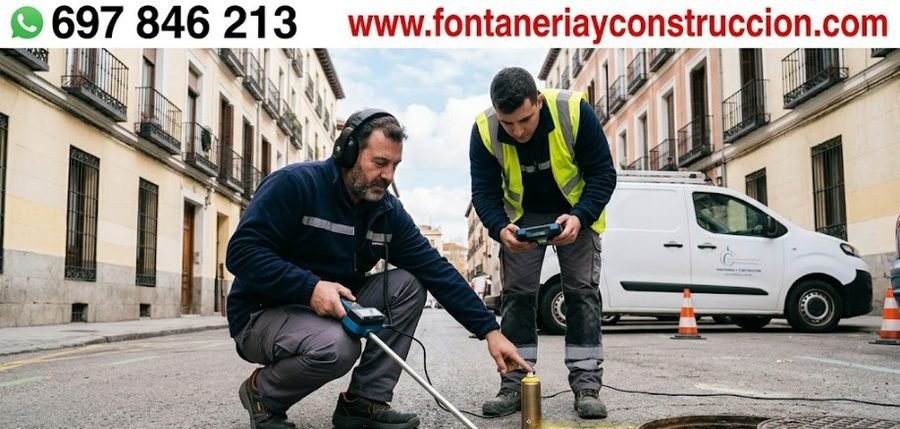 Empresa especialista en localizar fugas de agua en Manzanares el Real — técnicos propios con equipo de detección — Avenida de la Pedriza Manzanares el Real — 697 846 213