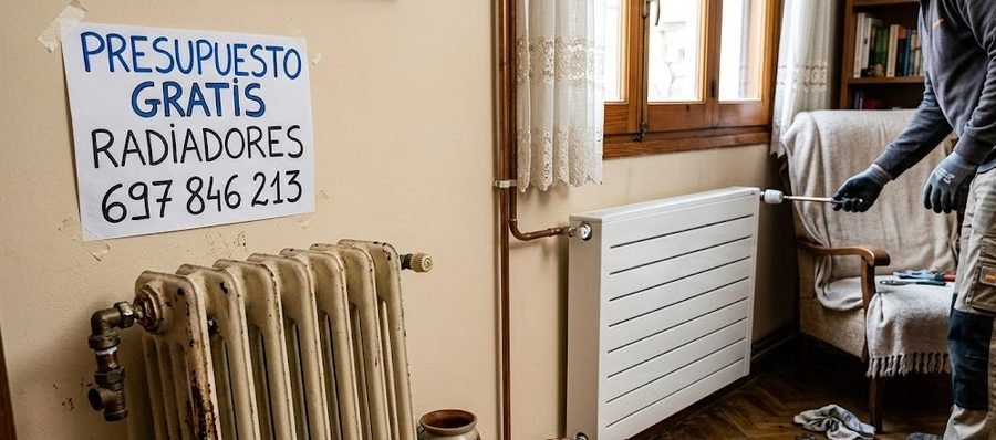 Presupuesto instalación de radiadores en Madrid, distrito Carabanchel — cambio radiador antiguo por nuevo — 697 846 213