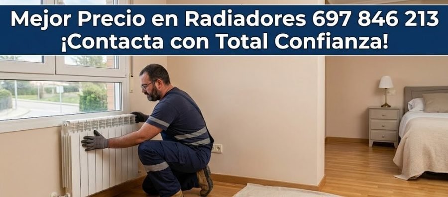 Especialistas en radiadores de calefacción en Usera — instalación radiador aluminio hierro fundido toallero presupuesto gratis — Calle de la Gran Avenida Usera — 697 846 213