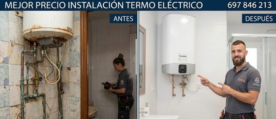 Termos eléctricos 30L 50L 80L 100L todas las marcas en Puente de Vallecas — Ariston Junkers Fleck Cointra — Calle de Puerto de Balbarán Puente de Vallecas — 697 846 213